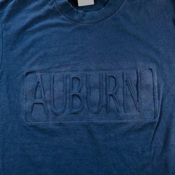 Auburn Tigers Embossed Single Stitch T-Shirt - Picture 2 of 4